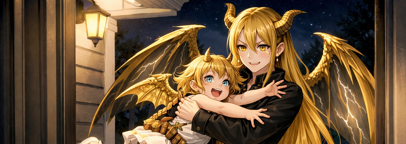 Cover art for Mona & Gracie (Lightning in a Bottle), a dragon scenario on AI Dungeon
