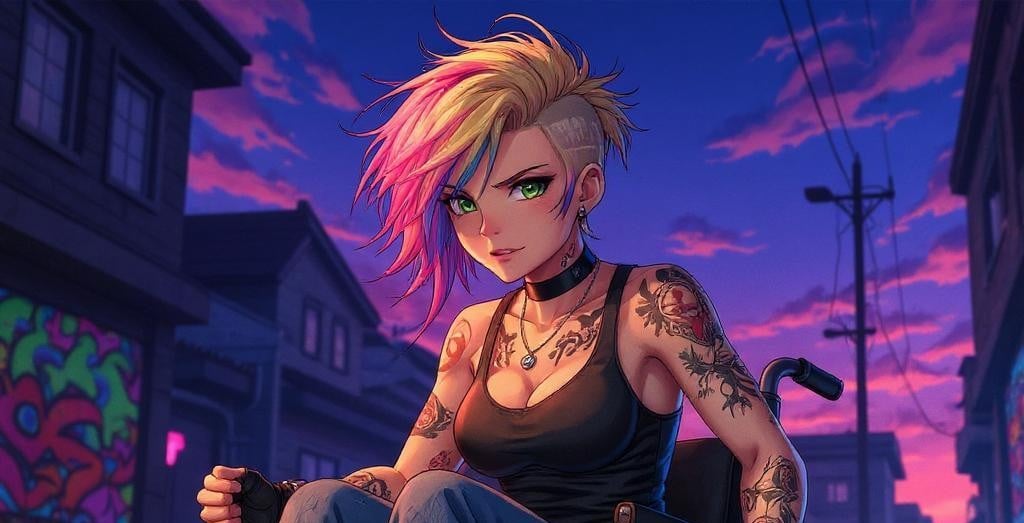 Cover art for Stevie Maddox (No Brakes Allowed), a tomboy scenario on AI Dungeon