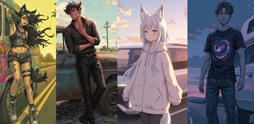 Cover art for Road Trip, a romance scenario on AI Dungeon