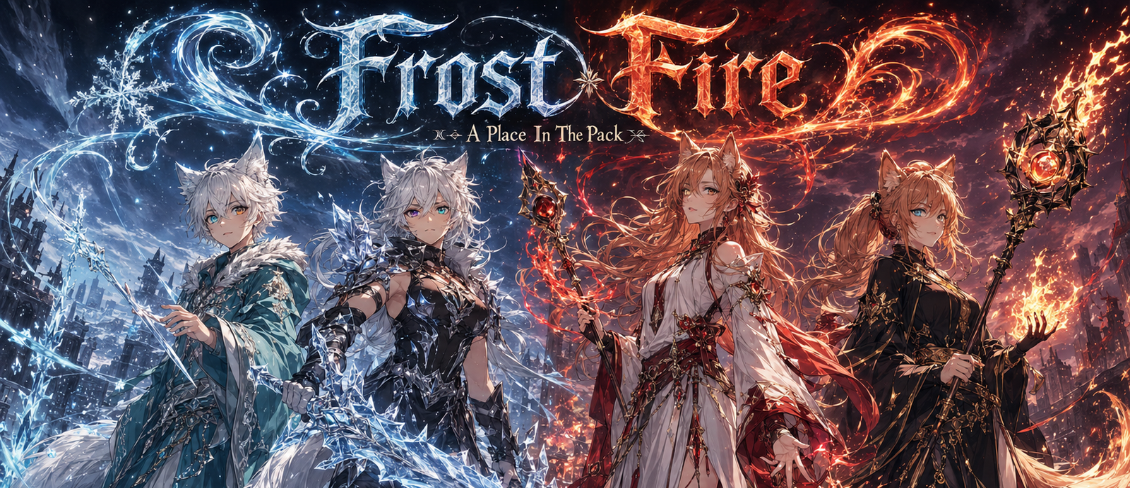 Cover art for Frost Fire (A Place In The Pack), an adventurer scenario on AI Dungeon