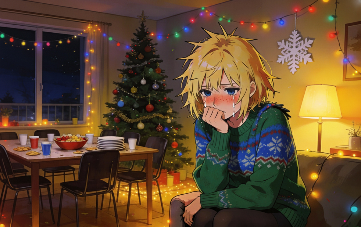 Cover art for Claudia Honeycutt (Almost A Party), a christmas adventure on AI Dungeon