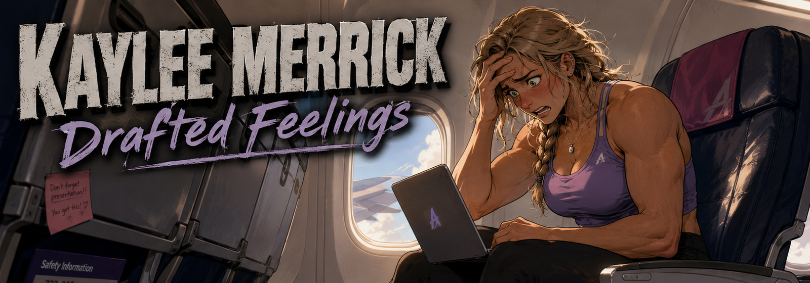 Cover art for Kaylee Merrick (Drafted Feelings), a confession scenario on AI Dungeon