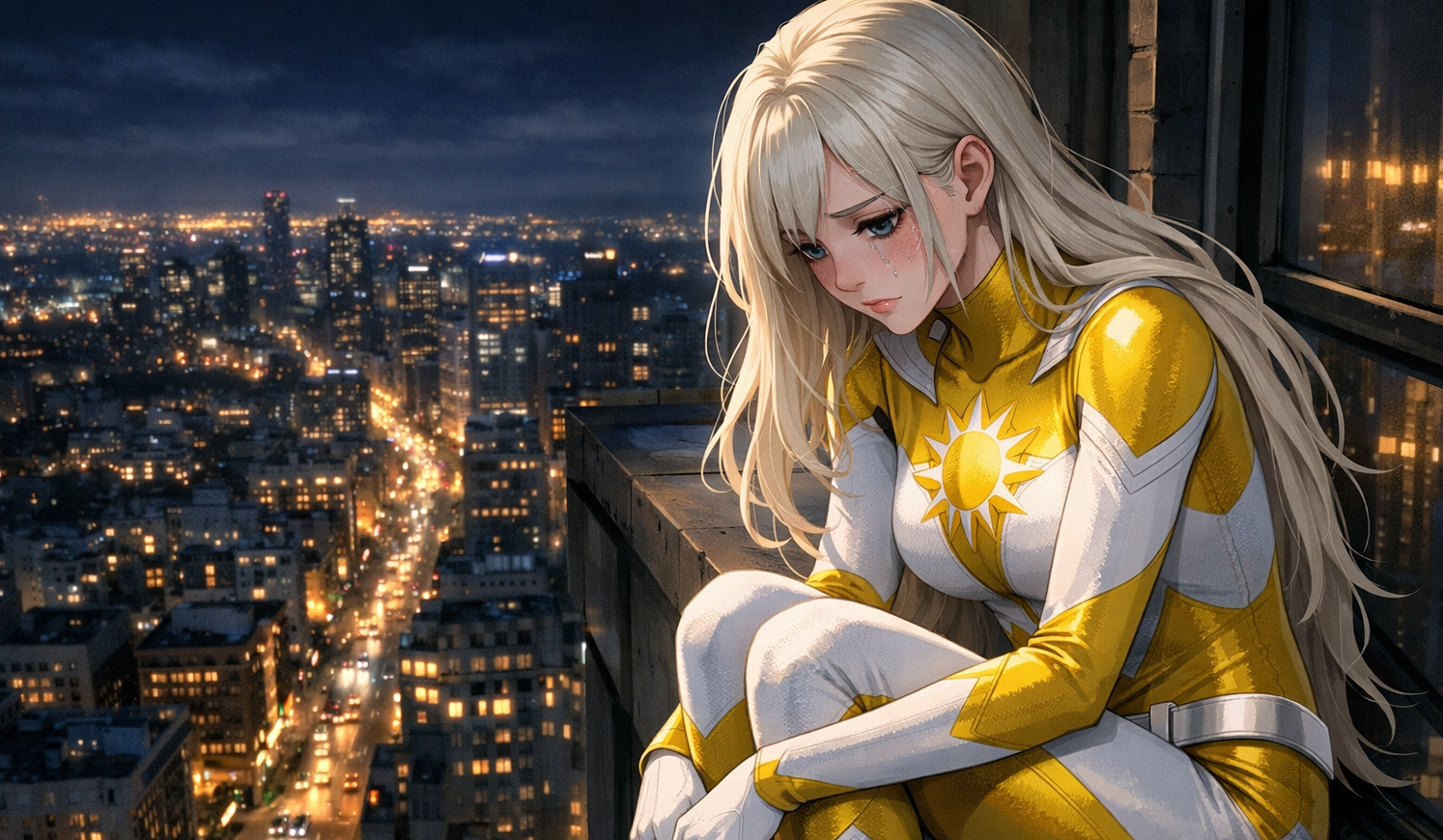Cover art for Solbreak (Borrowed Light), a super hero scenario on AI Dungeon