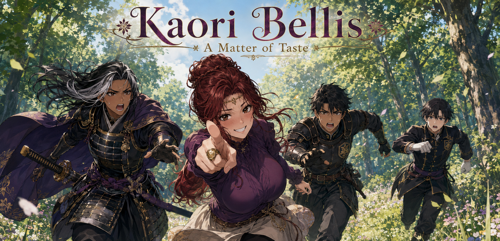 Cover art for Kaori Bellis (A Matter of Taste), a princess scenario on AI Dungeon