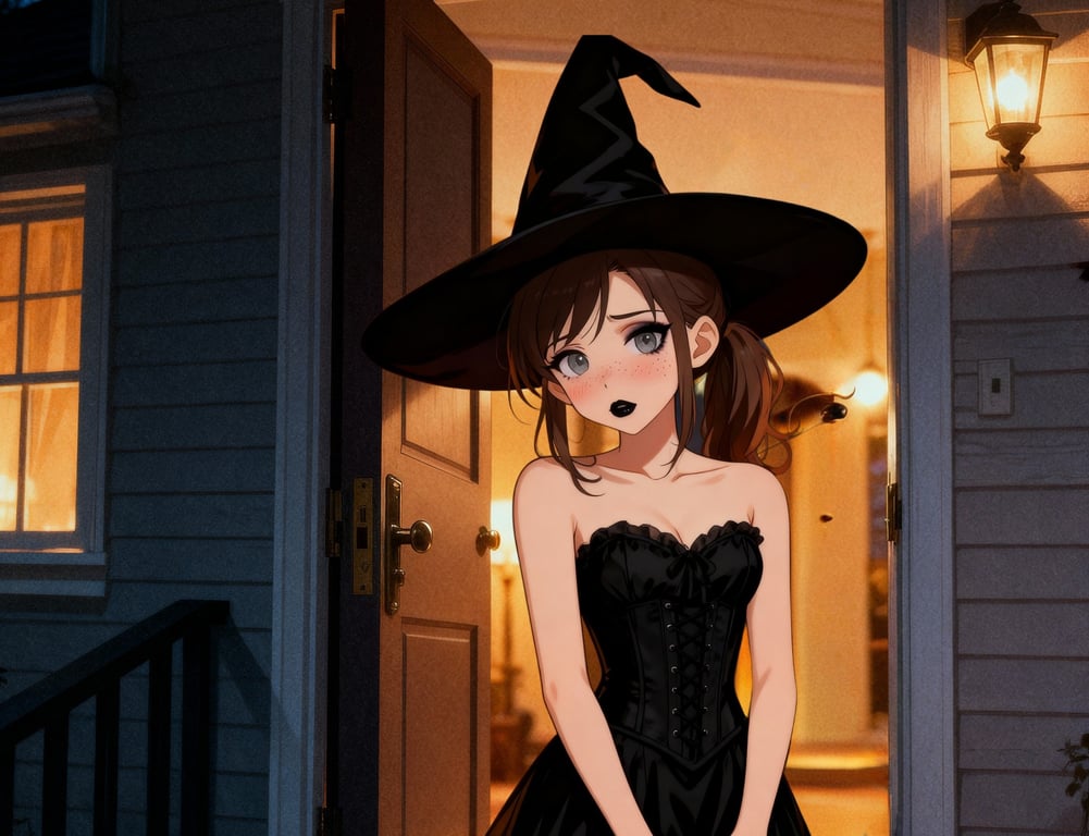 Cover art for Moxie Vale (Finding Her Moxie), a halloween scenario on AI Dungeon