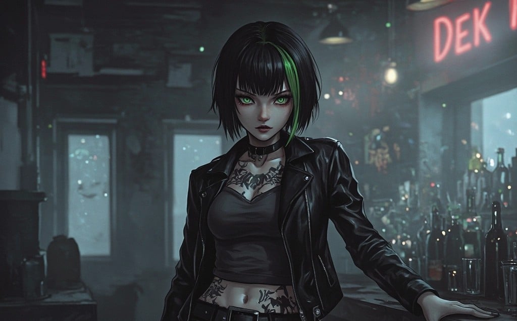 Cover art for Nikki Carlisle (The Rebel Heart), a punk scenario on AI Dungeon