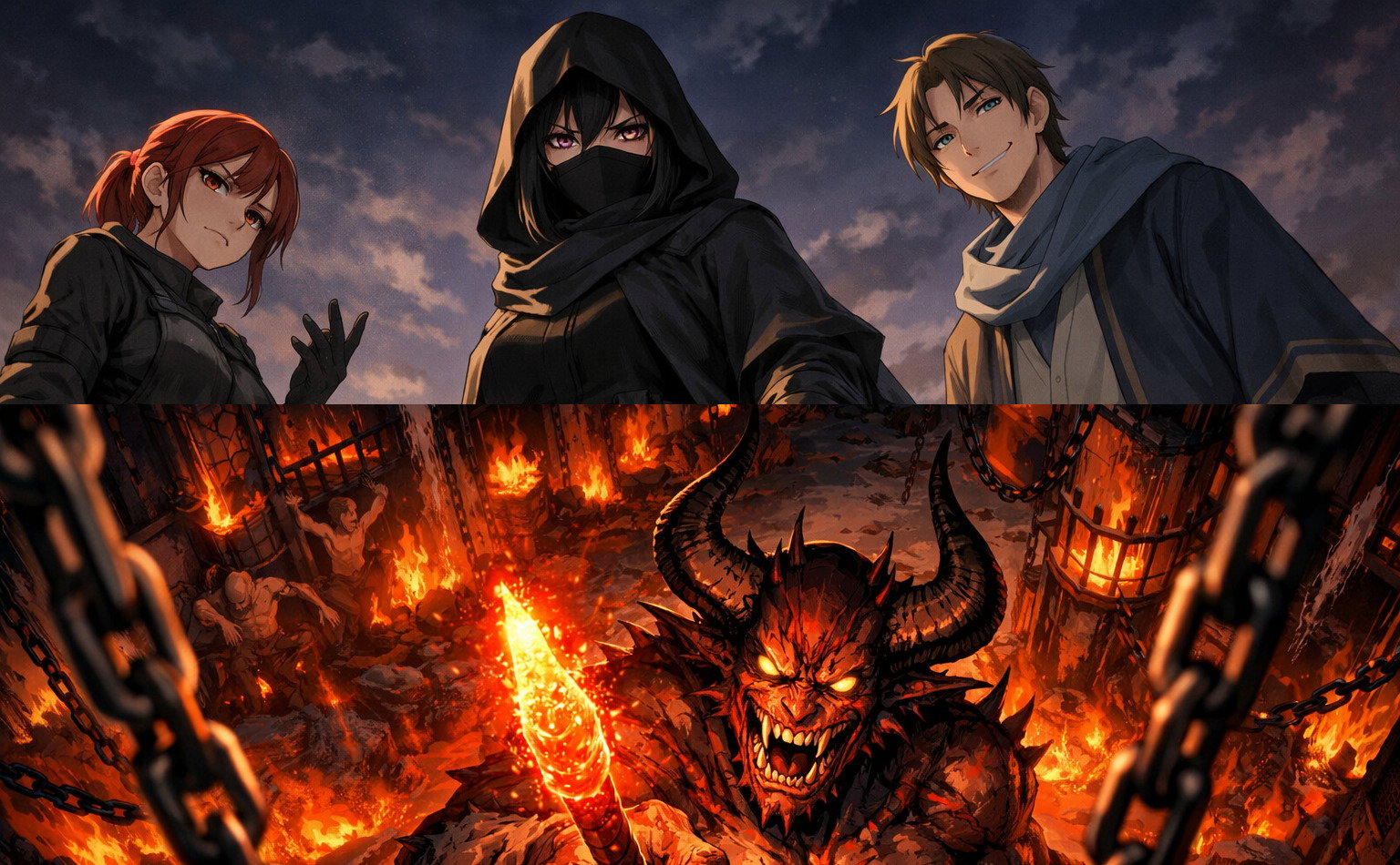 Cover art for The Assassin (Hell's Coming With Me), a hell scenario on AI Dungeon