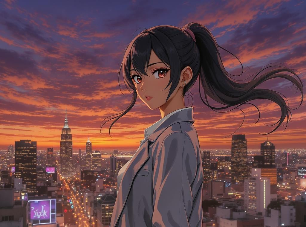 Cover art for Avery Tanaka (The Composed Storm), a cheating scenario on AI Dungeon