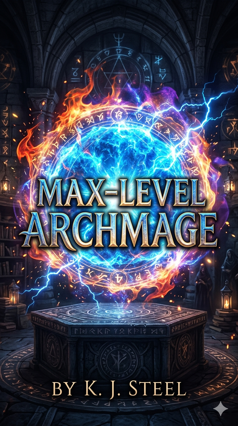 Cover art for The Max-Level Archmage Has Returned, a fantasy scenario on AI Dungeon