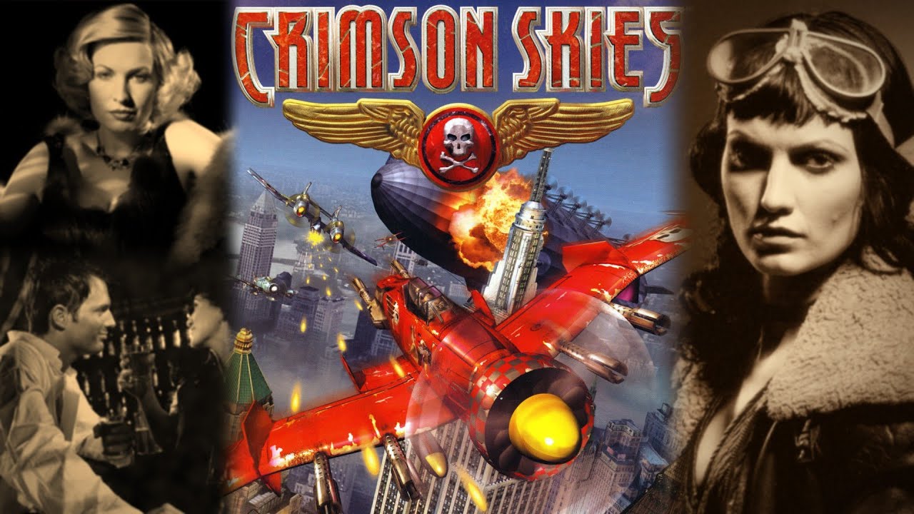 Cover art for Crimson Skies, a flying scenario on AI Dungeon
