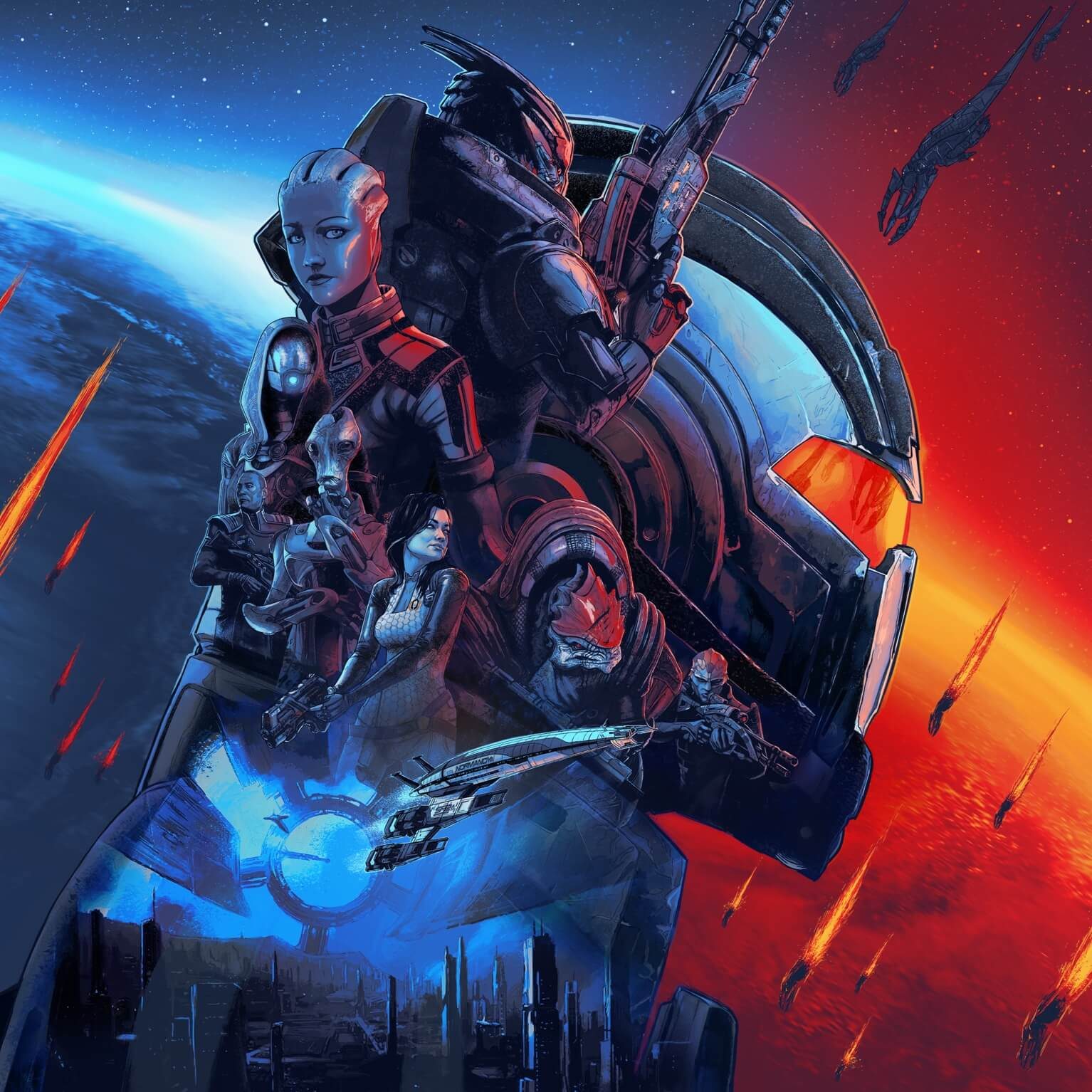 Cover art for Mass Effect 1, a sci fi scenario on AI Dungeon