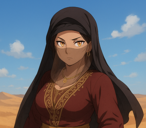 Cover art for Desert Bandit's Challenge, a mystery scenario on AI Dungeon