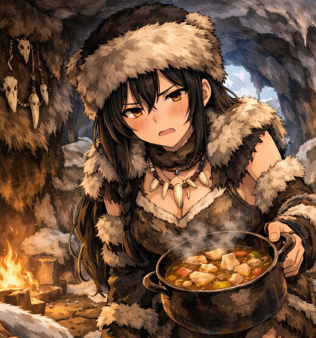 Cover art for Saved by a Nagging Taiga Bandit Girl, a fantasy scenario on AI Dungeon