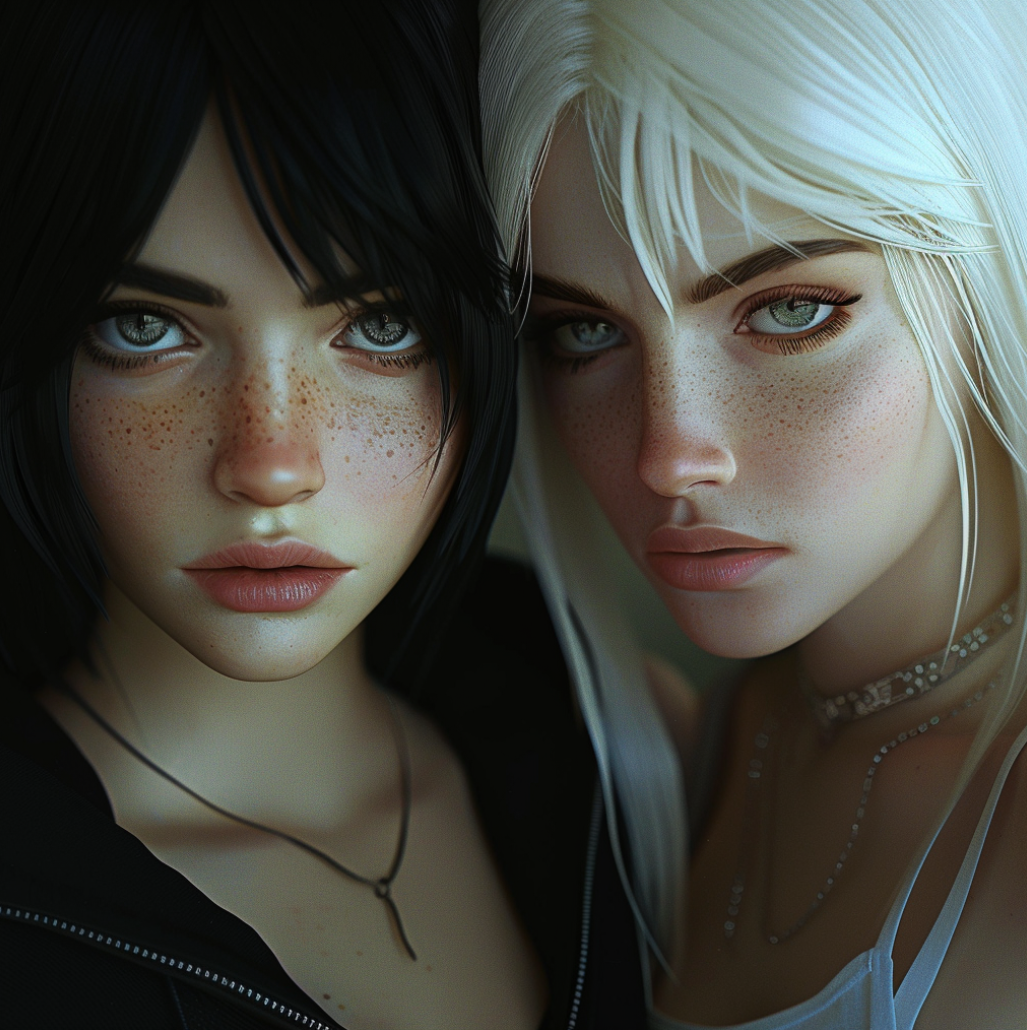 Cover art for Political Twins, a twins scenario on AI Dungeon